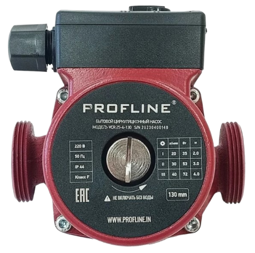 Насос циркуляционный PROFLINE VCR 25/6-130 (гайки, б/кабеля) купить с доставкой по РФ