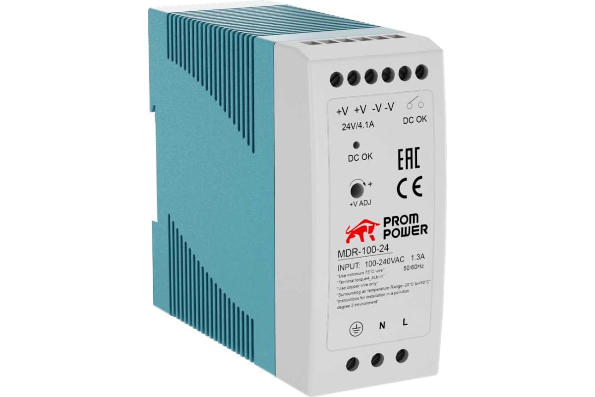 Импульсный источник питания Prompower MDR-100-12 купить с доставкой по РФ