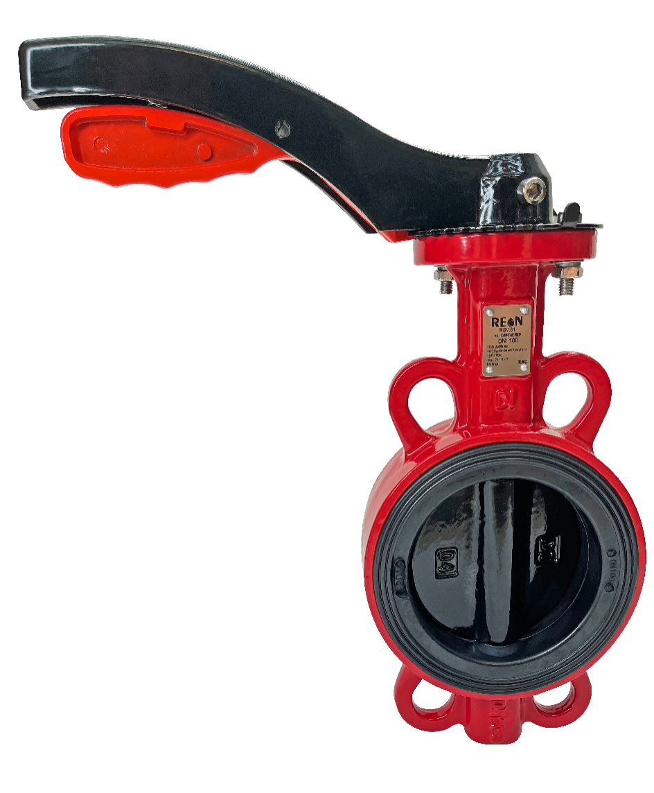 Дисковый поворотный затвор Reon RSV81RED Ду 25/32 КРАСНЫЙ