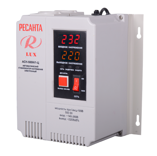 Стабилизатор Ресанта АСН-500Н/1-Ц LUX