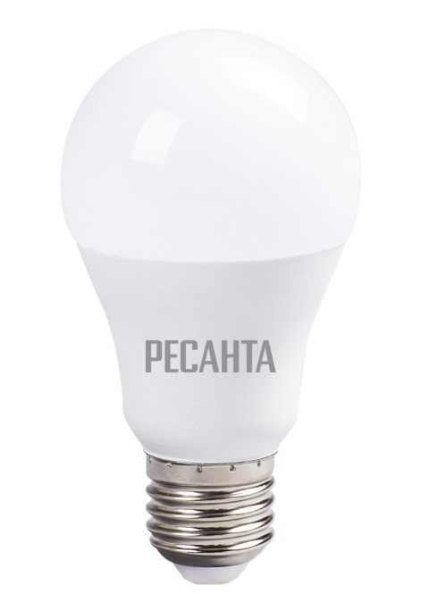 Лампа светодиодная Ресанта LL-R-A60-13W-230-4K-E27 /груша, 13Вт, нейтр., Е27/ 76/1/18