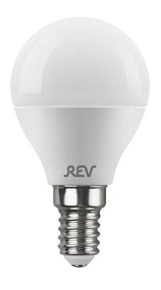 Лампа светодиодная REV 9Вт Е14 G45 2700K 675Лм матовая 220В  Шар
