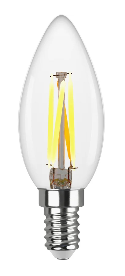 Лампа светодиодная REV DECO Premium 7 Вт E14 C37 2700К 695Лм прозрачная 220В свеча LED филаментная