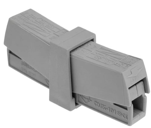 Строительно-монтажная клемма REXANT СМК 224-2 01 для светильника на гибкие проводники (0,2-2,5)/(0,14-2,5) мм² серая купить с доставкой по РФ