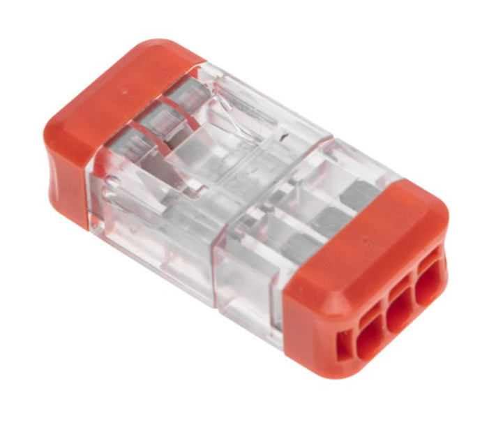 Экспресс-клемма REXANT СМК 2273-203R проходная разъемная 3 полюса 0,5-2,5мм² купить с доставкой по РФ