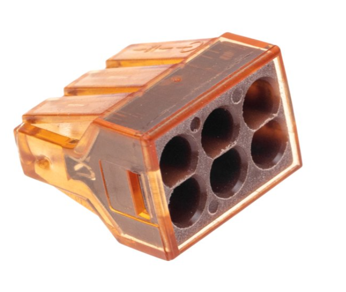 Экспресс-клемма REXANT СМК 773-606 с пастой, 6-проводная 0,75-4 мм² купить с доставкой по РФ