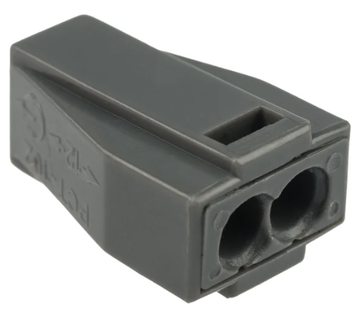 Экспресс-клемма с пастой REXANT СМК 773-302, 2-проводная до 2,5 мм², серая купить с доставкой по РФ