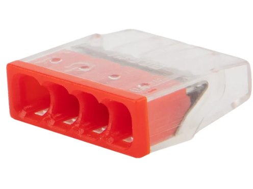 Экспресс-клемма REXANT СМК 2273-204, 4-проводная 0.5-2.5 мм², прозрачная, блистер купить с доставкой по РФ