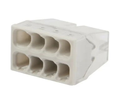 Экспресс-клемма REXANT СМК 2273-208, 8-проводная 0.5-2.5 мм², прозрачная, блистер купить с доставкой по РФ