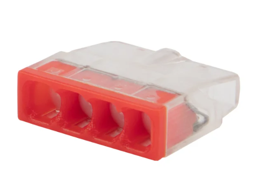 Экспресс-клемма строительно-монтажная Rexant СМК 2273-244 4-проводная 0.5-2.5 кв.мм с пастой купить с доставкой по РФ