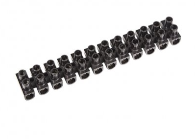 Клеммная колодка винтовая REXANT KВ-6 (2,5-6 мм²), ток 6 A, полипропилен черный (ЗВИ), индивидуальная упаковка, купить с доставкой по РФ