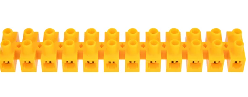 Клеммная винтовая колодка REXANT KВ-25 10-25, ток 60 A, полипропилен желтый купить с доставкой по РФ