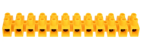 Клеммная винтовая колодка REXANT KВ-40 25-40, ток 100 A, полипропилен желтый купить с доставкой по РФ