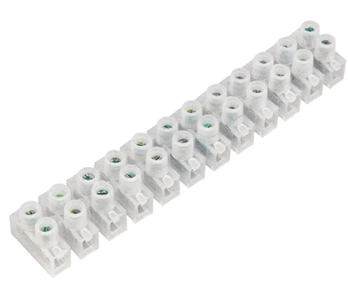 Клеммная колодка винтовая REXANT KВ-40 (25-40 мм²), ток 100 A, полиэтилен белый (ЗВИ) купить с доставкой по РФ