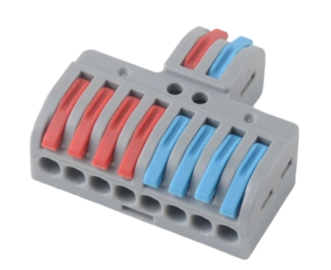 Клемма REXANT СМК 2х4 проходная разветвительная 2 полюса, с монтажной площадкой купить с доставкой по РФ