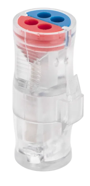 Экспресс-клемма REXANT СМК 2273-2x2R проходная разъемная 2 полюса 2х2-проводная 0,5-2,5мм² купить с доставкой по РФ