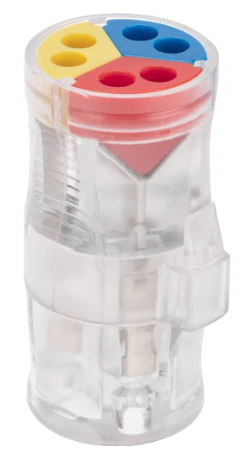 Экспресс-клемма REXANT СМК 2273-2x3R проходная разъемная 3 полюса 0,5-2,5мм² купить с доставкой по РФ