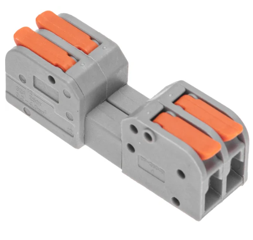 Клемма REXANT СМК 222-422R проходная разъемная 2 полюса купить с доставкой по РФ