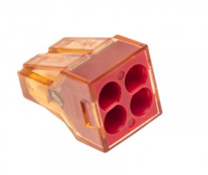 Экспресс-клемма REXANT СМК 773-604 с пастой, 4-проводная 0,75-4 мм² купить с доставкой по РФ