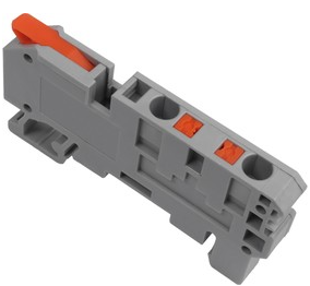 Клемма REXANT СМК 222-421-PT-4 3 вывода рычаг-push-in на DIN-рейку (0,5-4 мм²) серая купить с доставкой по РФ