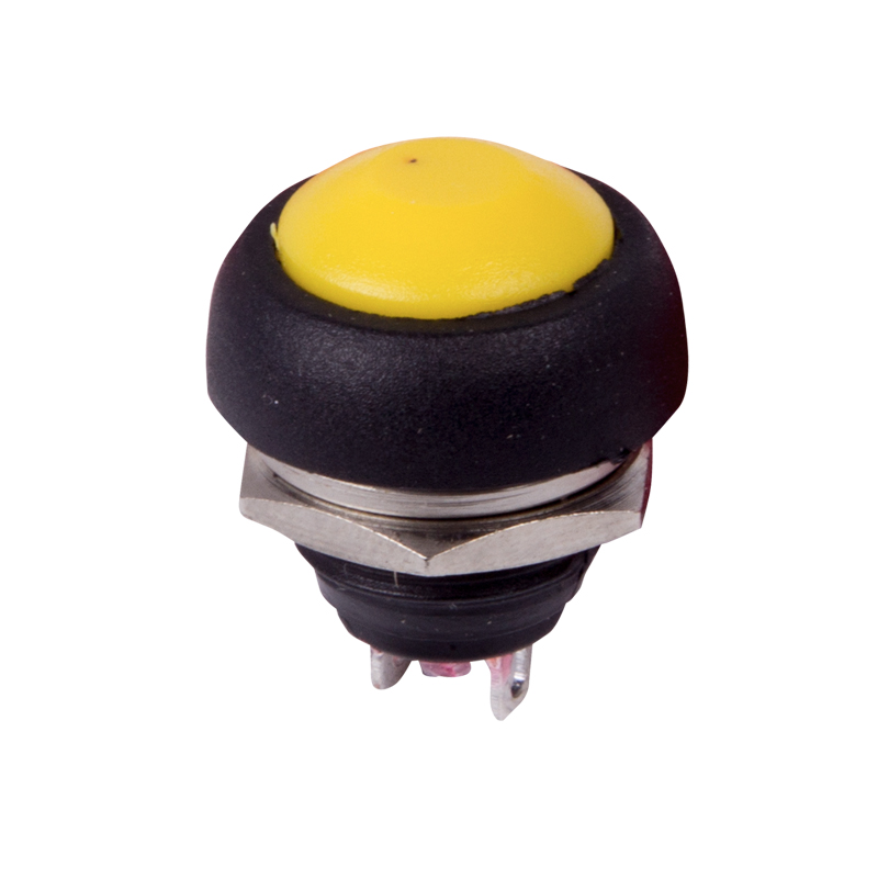 Выключатель-кнопка Rexant Micro 250v 1а 2с on-off б/фикс желтая pbs-33в 36-3052