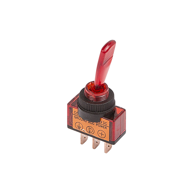 Тумблер Rexant 12v 20а 3c on-off однополюсный с красной подсветкой asw-13d 36-4370