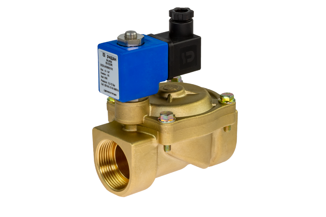 Клапан электромагнитный Ридан EV220R NBR 1 1/4 24В DC