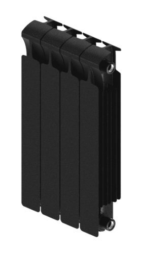 Радиатор биметаллический Rifar Monolit 3/4 500/4 Антрацит
