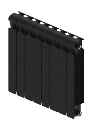 Радиатор биметаллический Rifar Monolit 3/4 500/8 Антрацит