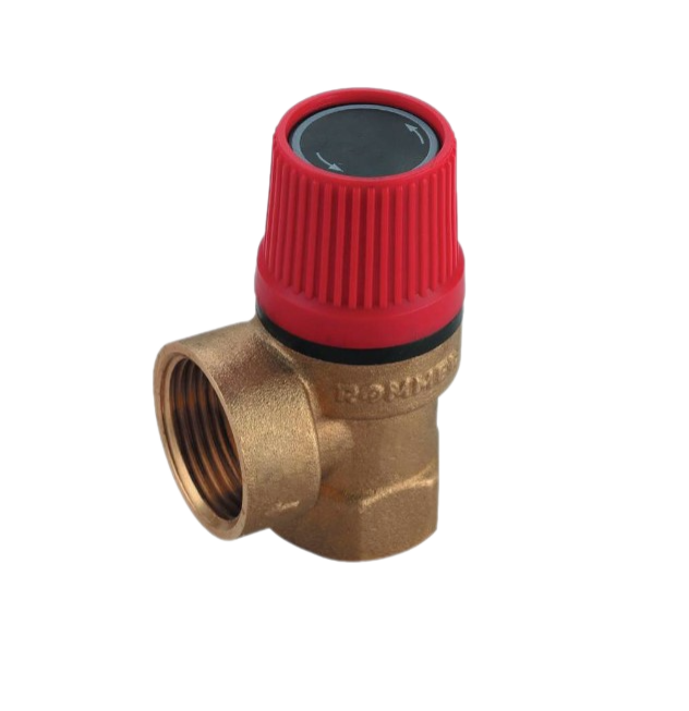 Клапан предохранительный ROMMER для отопления 1,5 бар 1/2"х3/4"