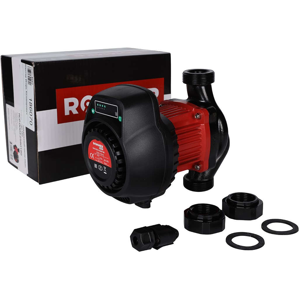 Циркуляционный насос ROMMER ER 25/80-180 купить по цене 18383 руб.