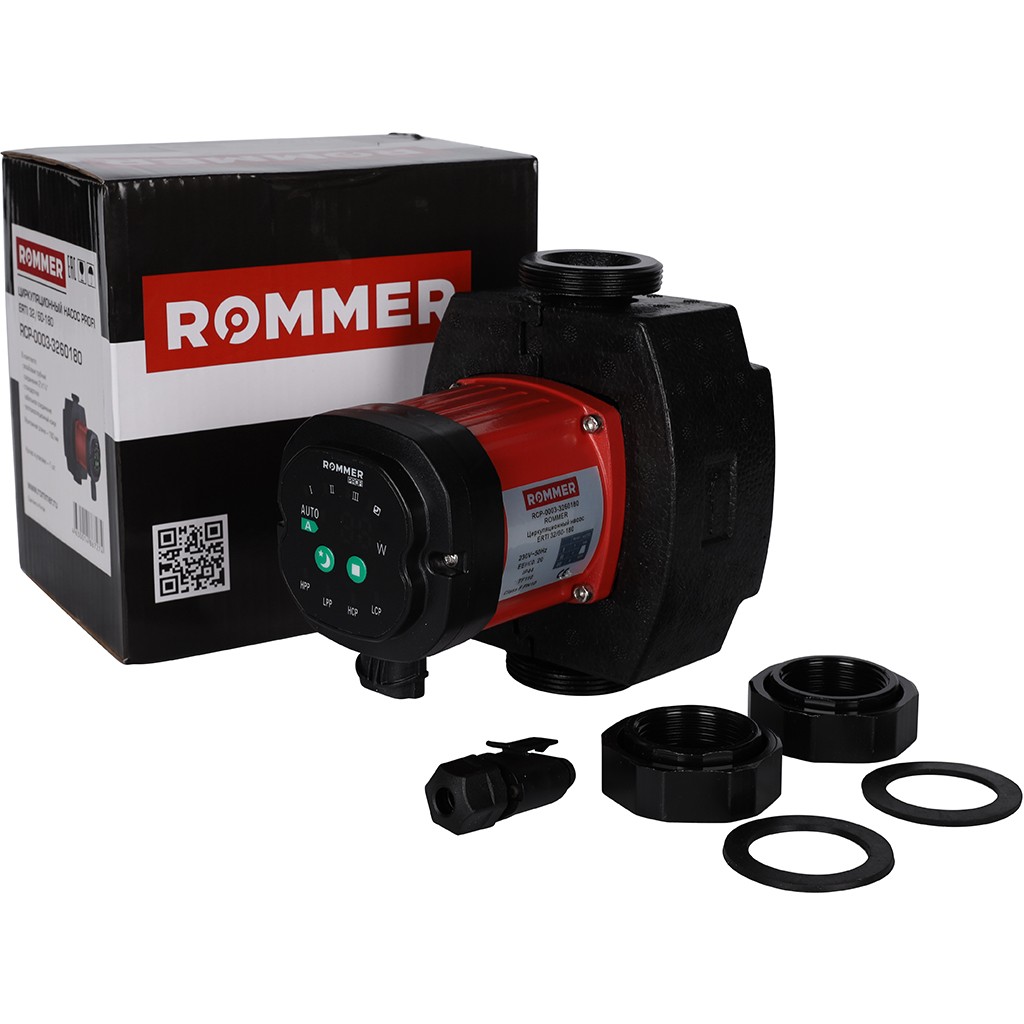 Циркуляционный насос ROMMER ERTI 32/60-180 с гайками и теплоизоляцией заказать со складов по всей России