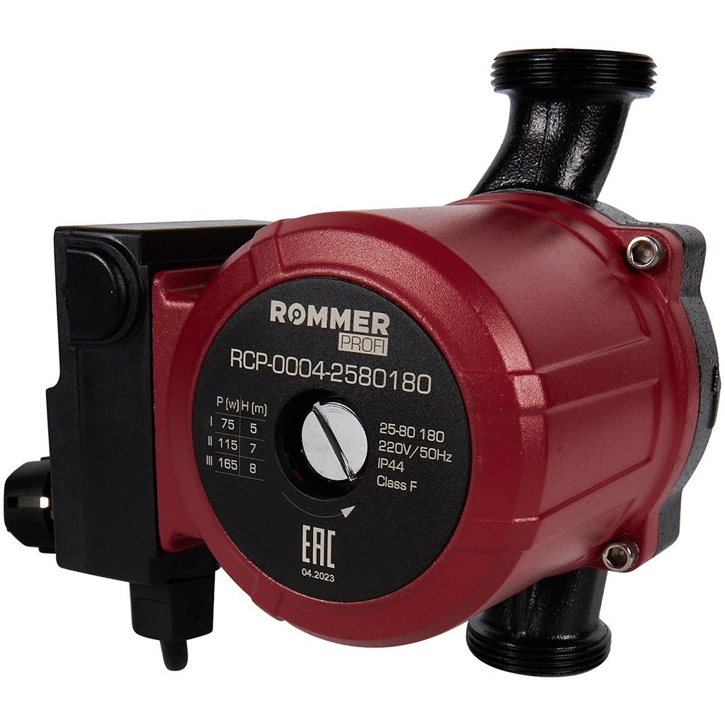 Циркуляционный насос ROMMER RCP-0004 25/80-180 купить с доставкой по РФ