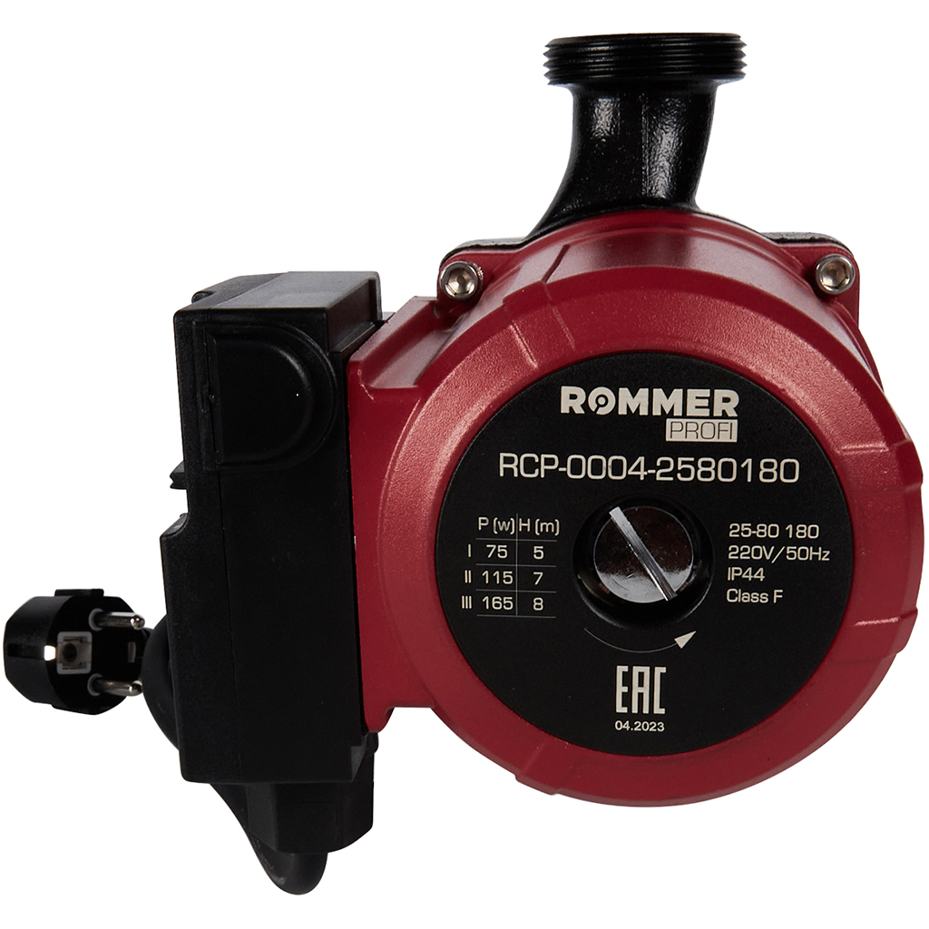Циркуляционный насос ROMMER RCP-0004 25/80-180 купить по цене 8323 руб.