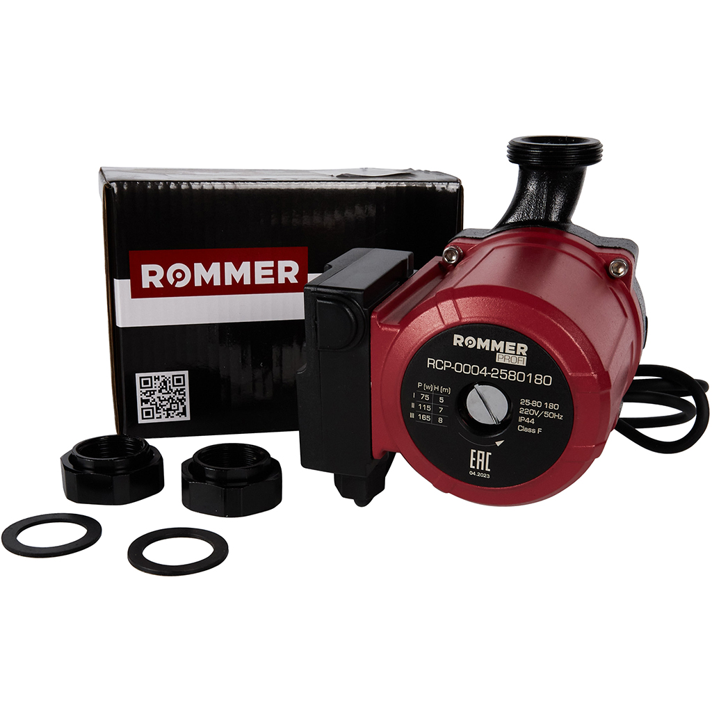 Циркуляционный насос ROMMER RCP-0004 25/80-180 заказать со складов по всей России