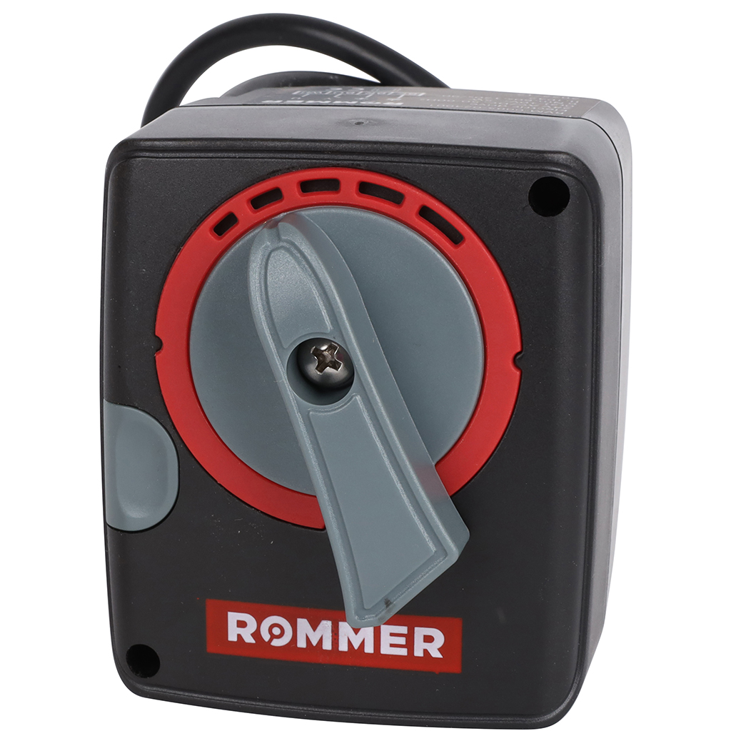 Сервопривод ROMMER 24V c регулировкой по сигналу 0-10V 60s 120s/90°