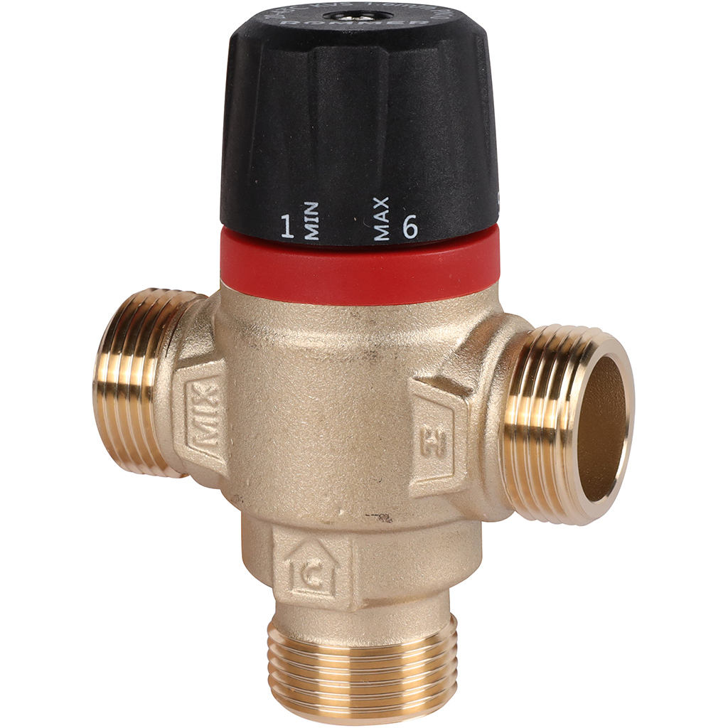 Термостатический смесительный клапан ROMMER RVM-0121 3/4 KVs 1,6