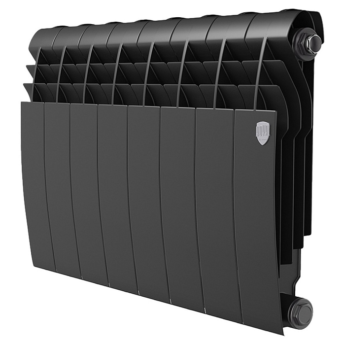 Радиатор биметаллический Royal Thermo BILINER B 350 Чёрный - 10 секц., Новый
