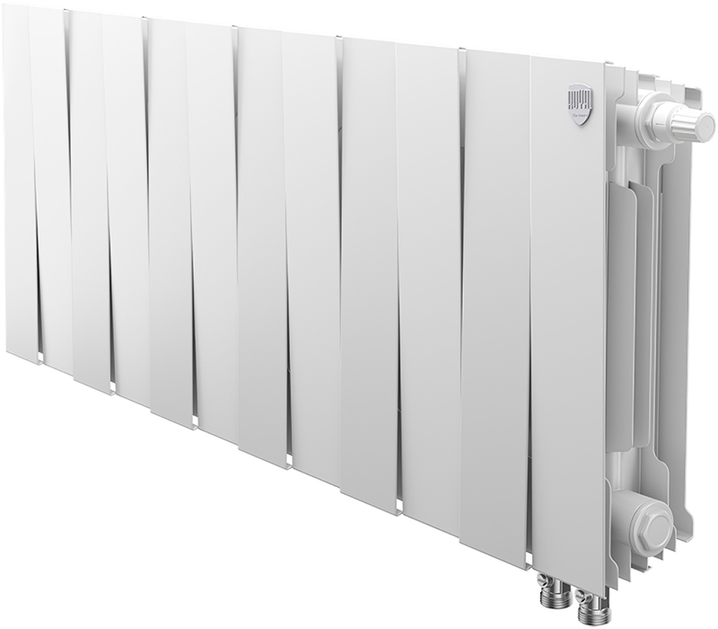 Радиатор биметаллический Royal Thermo PianoForte 300 Белый - 12 секц., Новый