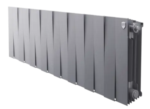Радиатор биметаллический секционный Royal Thermo ilver Satin 300/100/16 боковое подключение цвет S