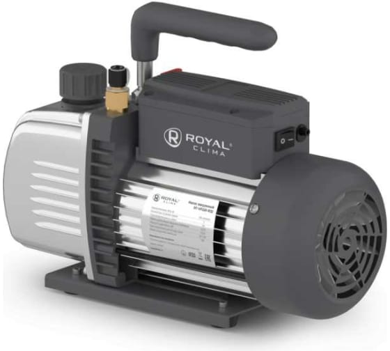 Насос вакуумный Royal Clima RT-VP220-R32 (2-ступ., 60л/мин, 15 microns, 1/4"SAE, R32)