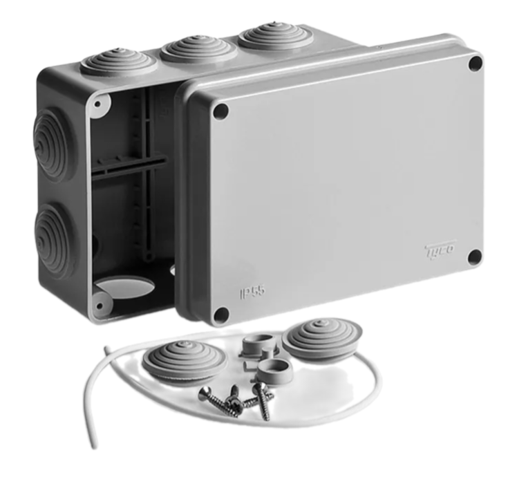 Коробка распределительная Ruvinil ОП 150х110х70мм IP55 купить с доставкой по РФ