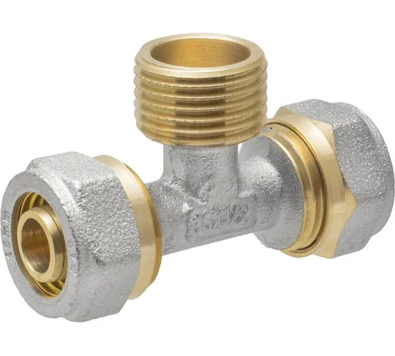 Фитинг RVC ТРОЙНИК М/П Ду-16*1/2 н/р RVC 00720