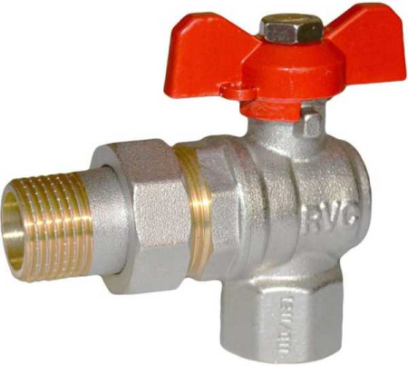Шаровой кран RVC 3/4 " (20) в/н со сгоном угл. баб. 02631 купить с доставкой по РФ