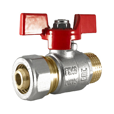 Шаровой кран RVC КРАН шаровый 1/2 " (15) под обжим 1/2 н/р баб. 16-1/2" 17002 купить с доставкой по РФ