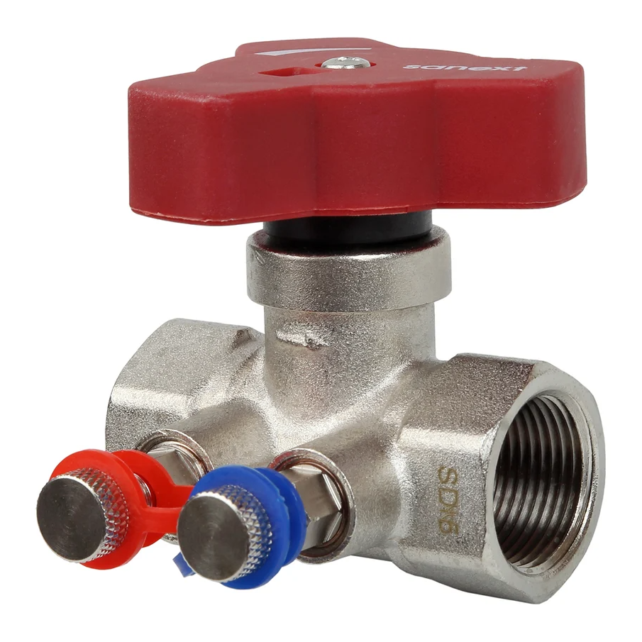 Ручной балансировочный клапан SANEXT STP H Ду 20, ВР 3/4"