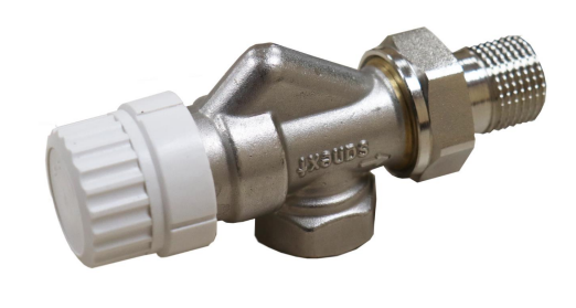 Клапан радиаторный термостатический Sanext RV2, 1/2"х1/2", угловой осевой