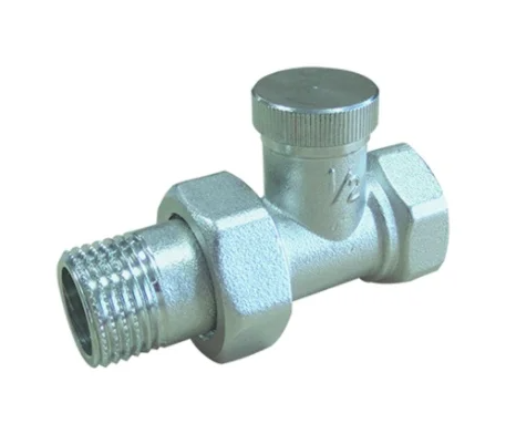Клапан радиаторный запорный Sanext LV2, 1/2"х1/2", прямой, евроконус