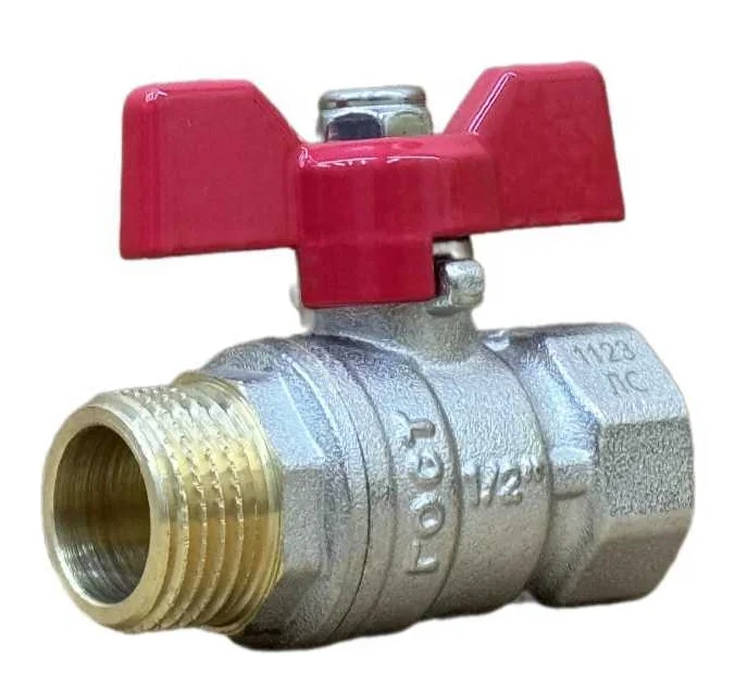 Шаровой кран SANEXT Ду 20, ВР-НР 3/4" бабочка