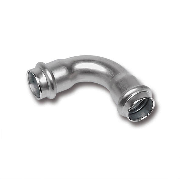 Отвод 90° Sanha NiroSan 9002A DN35 ВПр-ВПр